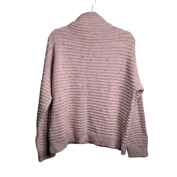 Madewell Donegal Belmont Mock Neck Sweater size Large NWT blush pink - Picture 4 of 5